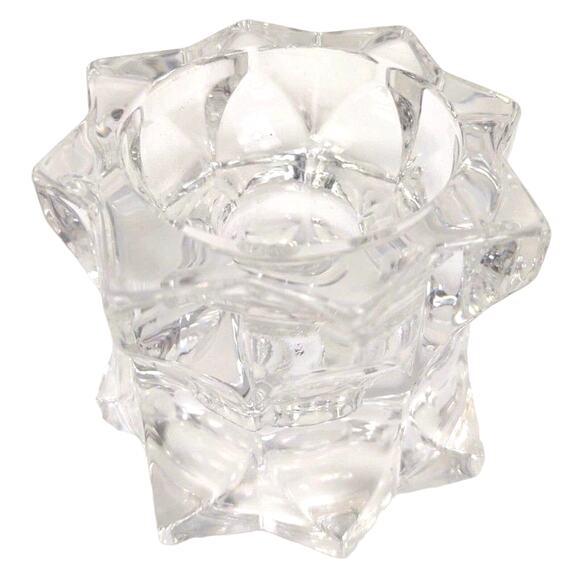 MIKASA Sparkling Star Candle Stick Votive Holder Replacement Heavy Lead Crystal - Picture 6 of 6